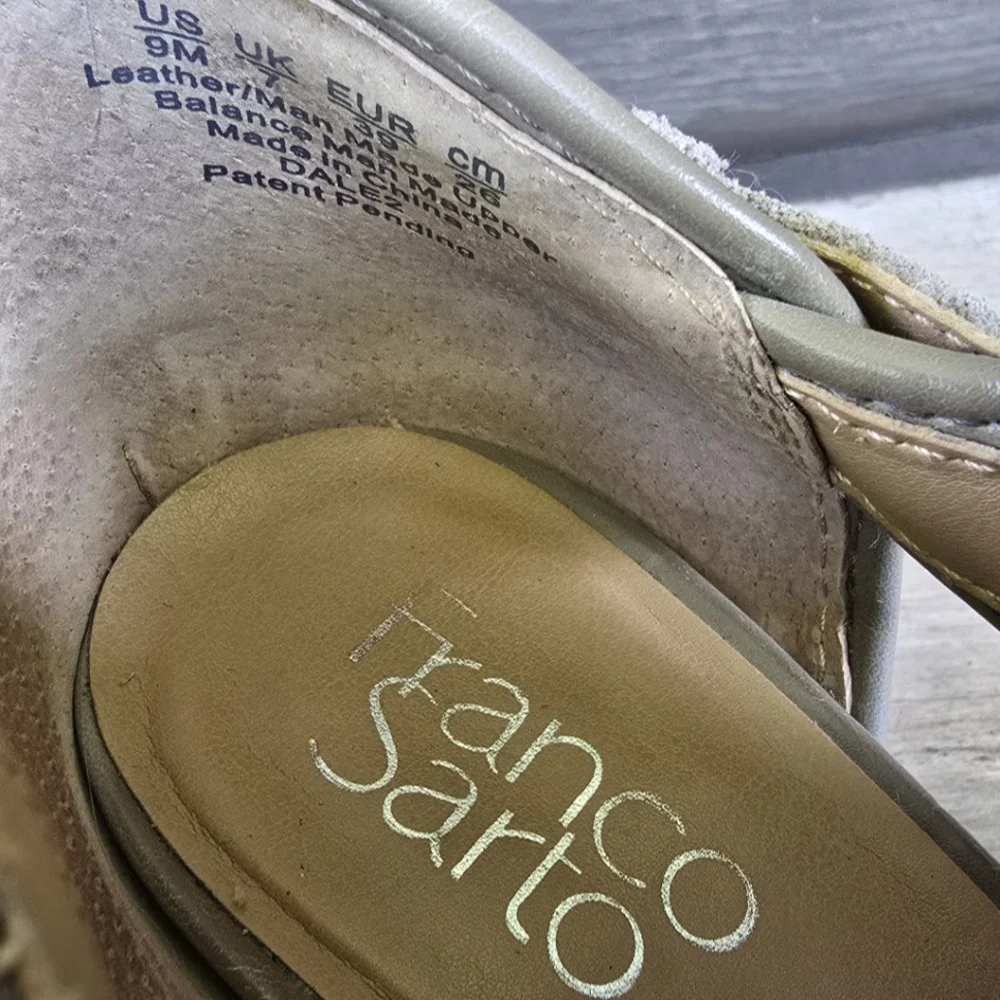 Franco Sarto Dale 2 Modern Boho Minimalist Suede Block Heel Comfort Shootie 9M